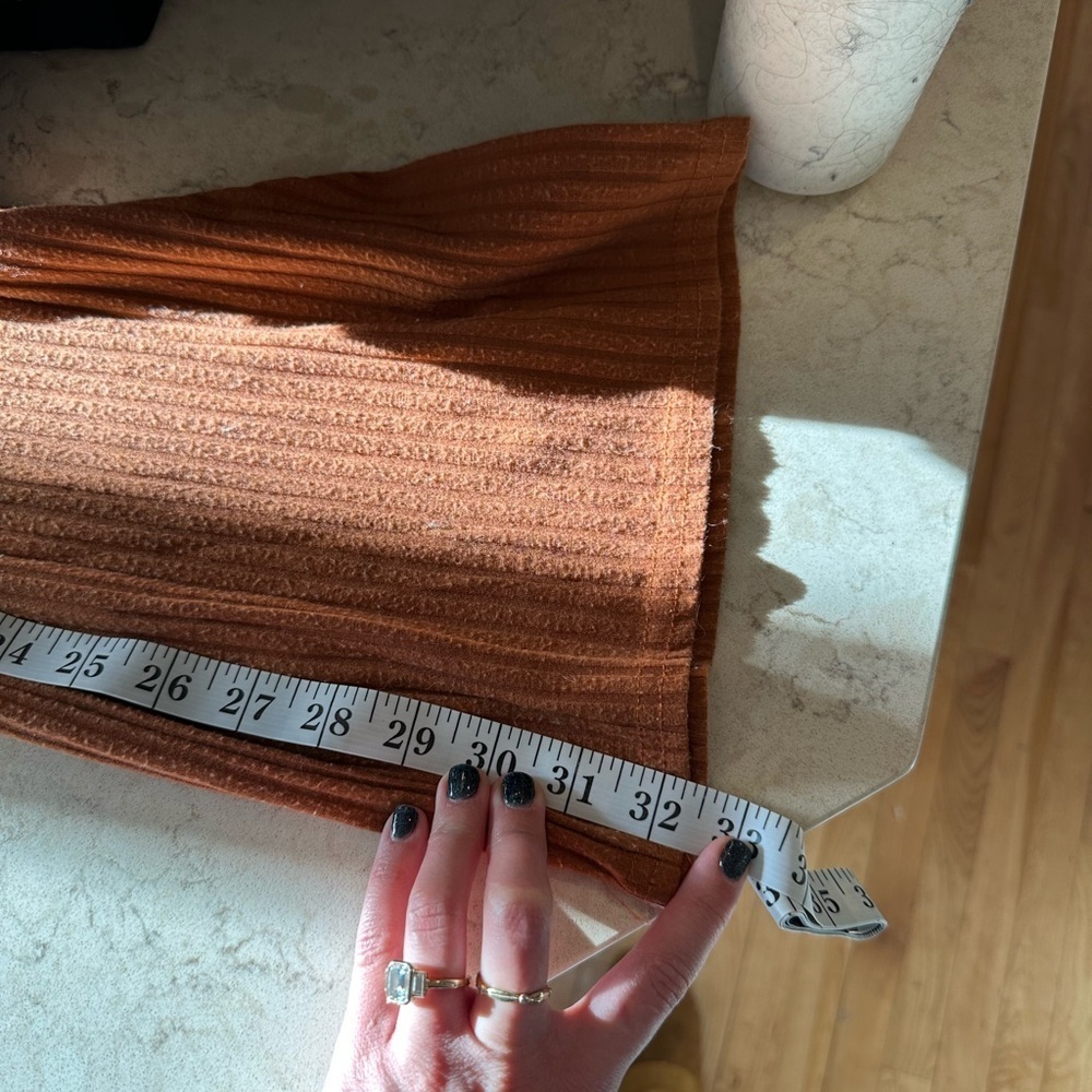 Nasty Gal Rust Ribbed Pants - Picture 6 of 6
